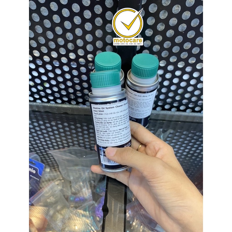 Bluechem Oil System Clearn (Súc rửa động cơ) / Dung tích 50ml (Bluechem nắp xanh) [CHĂM SÓC XE HƠI XE MÁY SÀI GÒN]