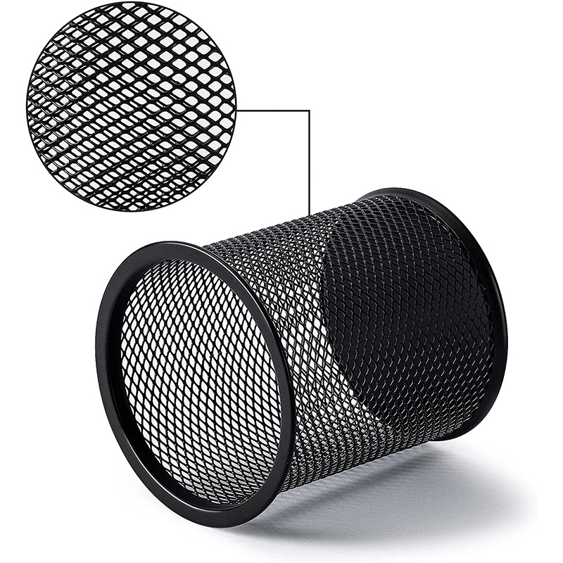 Giá Đỡ Bút/Bút/Cọ Để Bàn Bằng Kim Loại Dạng Lưới Cao Cấp