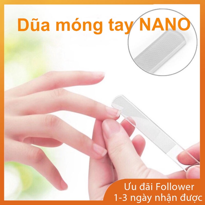 Cây giũa móng tay Nano bằng thủy tinh đầy độc đáo-9cm x 3cm x 0.3cm（đựng trong hộp）