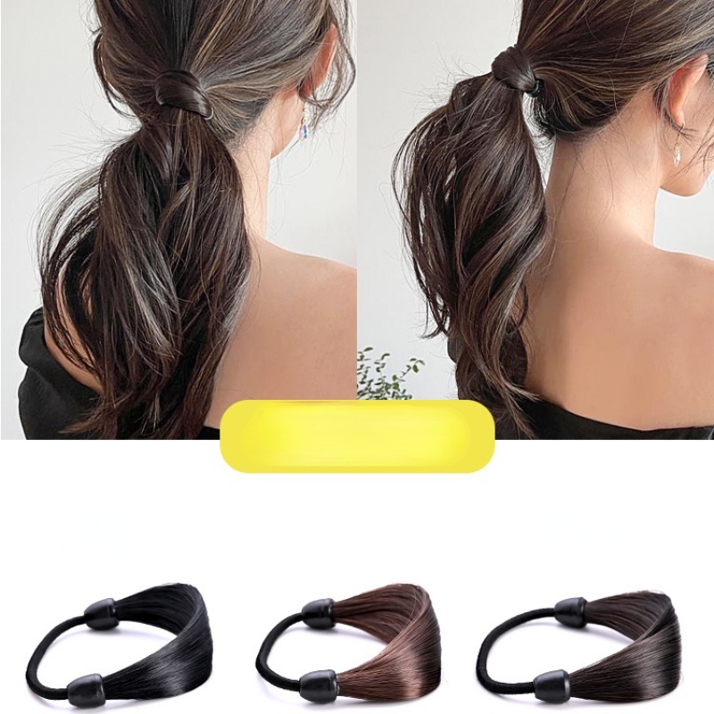 Thun Cột Tóc Giả Thiết Kế Đơn Giản Xinh Xắn