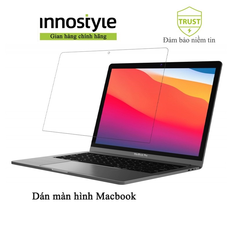 Miếng dán màn hình Innostyle Crystal Clear Screen Protector for Macbook 13/14/16inch, Macbook M1 - Phân Phối Chính Hãng
