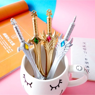 Combo 3 cây bút viết hình kiếm bằng nhựa mực đen ngẫu nhiên- Baystore