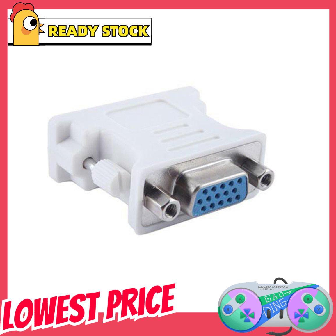 Đầu Chuyển Đổi Vga Sang Dvi D / 24 + 1 Pin