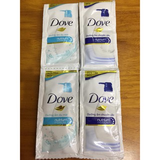 Sửa tắm Dove 50 gói (6gram) [tặng túi kéo mini]