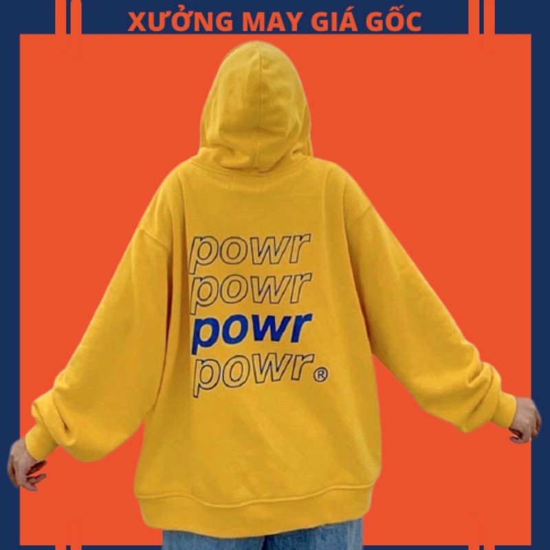 🎆𝐍𝐢̉ 𝐁𝐨̂𝐧𝐠 𝐋𝟏🎆 314 Áo Khoác Nỉ "Powr" Siêu Hot (Hình Thật) .