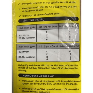 Bột chà ron màu trắng Thái weber