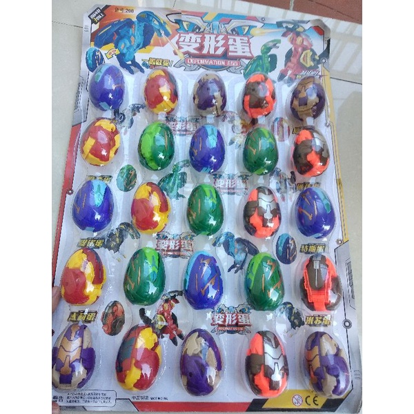 Vỉ 25 quả trứng khủng long biến hình tuyệt phẩm
