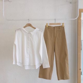 Quần kaki suông túi trước