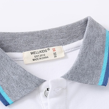 Áo thun SOFFNY vải cotton cổ polo tay ngắn thời trang mùa hè cho bé trai