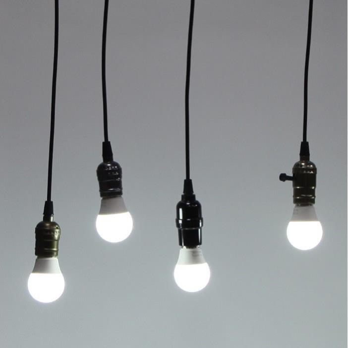 Bộ 8 đèn thả cổ điển Vintage bóng đèn led búp 9w