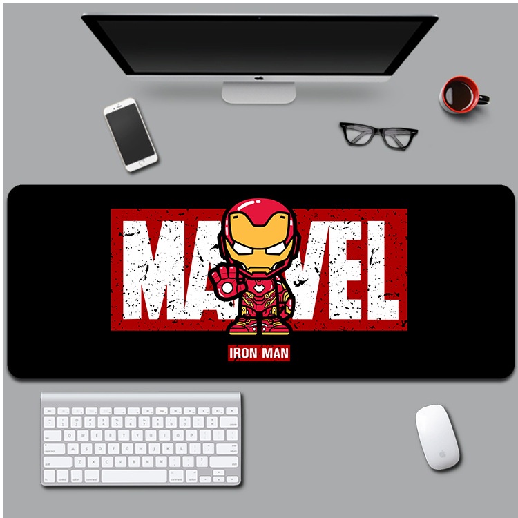 Miếng Lót Chuột Lớn Marvel Kích Thước 80x30cm Decor Trò Chơi Máy Tính Văn Phòng