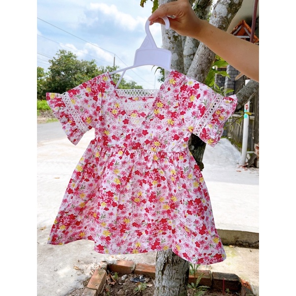 ĐẦM BABYDOLL PHỐI TAY LOE SIÊU CƯNG CHO BÉ TỪ 8-40KG