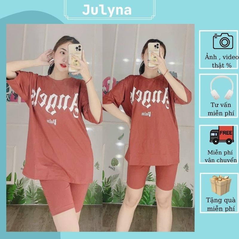 Đồ Bộ Nữ Set Bộ Ngố Đồ Bộ Mặc Nhà Đẹp Bigsize JULYNA QL06 LỬNG ANGLE