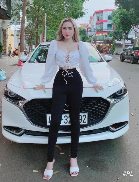 Sét áo tay phồng đan dây + Quần kaki Thun Bigsize 60kg-90kg Size (L/XL/XXL)