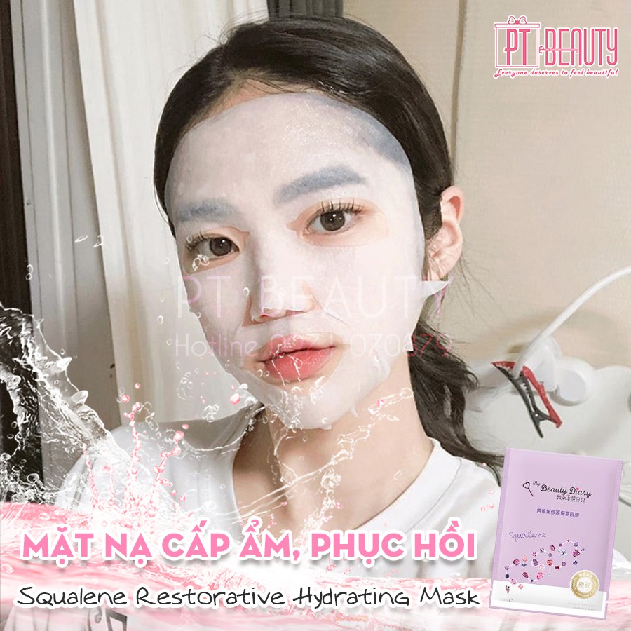 Miếng lẻ Mặt nạ My Beauty Diray Squalene ngăn ngừa lão hóa da