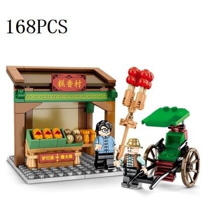 LEGO Bộ Đồ Chơi Lắp Ráp Mô Hình Nhà Đường Phố Trung Quốc 8 Kiểu