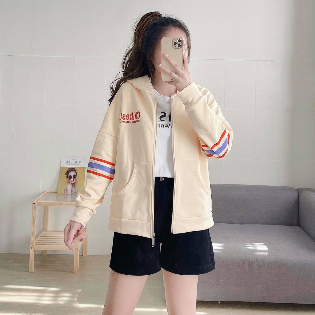 (MẪU MỚI-SLL-FREESHIP) ÁO KHOÁC THUN 3 SỌC NGANG ❤️❤️❤️ CHIBEST_ATH055