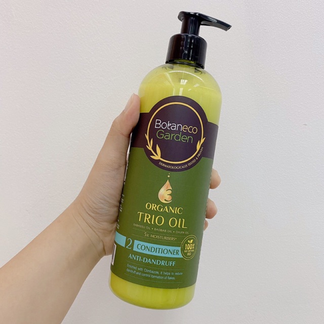 combo dầu gội và dầu xả Botaneco Garden trị gàu 500ml