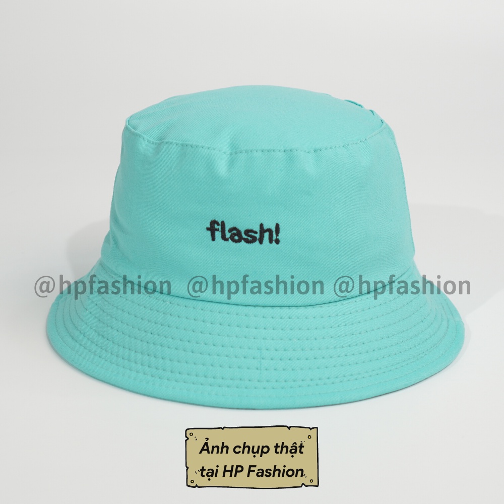 Mũ bucket ❤️Nón tai bèo vành tròn thêu chữ nhiều mẫu chất kaki form unisex nam nữ N44