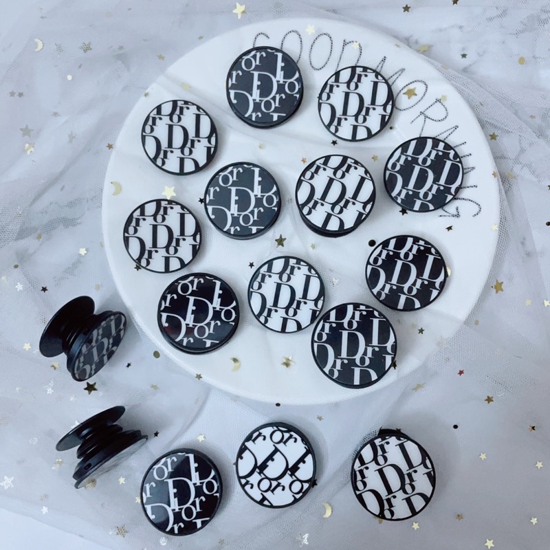 Popsocket Giá Đỡ Điện Thoại Hình Tròn Hoạ Tiết Đơn Giản