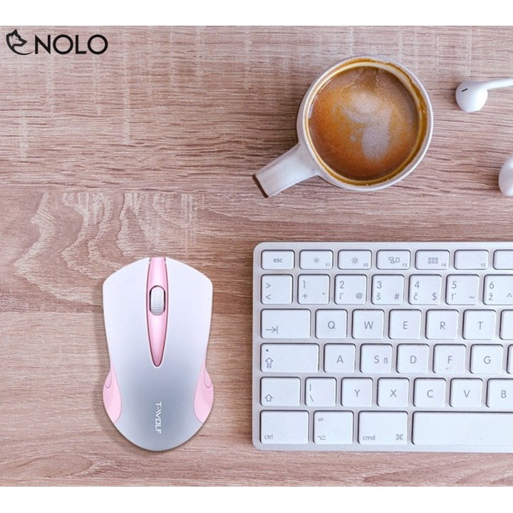 Chuột Không Dây Wireless Ergonomic Wolf Model Q-2 Cao Cấp