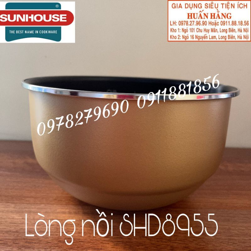 Lòng nồi, ruột nồi, mâm nhiệt, gioăng vành nắp nồi cơm điện Sunhouse Mama SHD8903 SHD8915 SHD8955