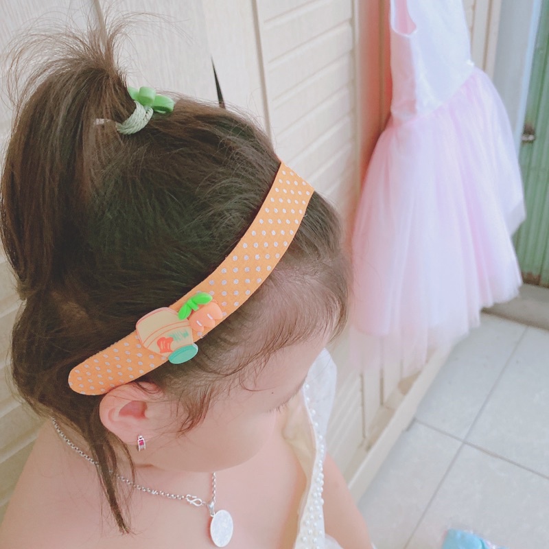 Băng đô dán tóc mái phong cách Hàn Quốc cho bé gái siêu dễ thương