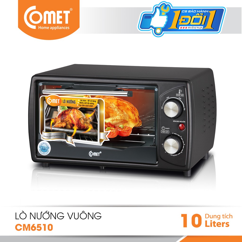 [COMET200 giảm tối đa 200K] Lò nướng đa năng 10L Comet CM6510