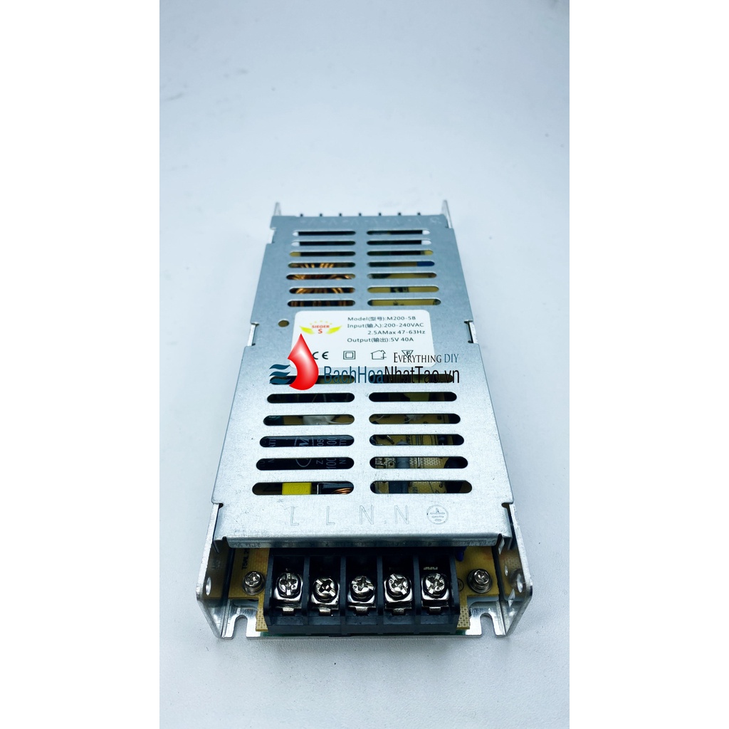 Nguồn tổ ong 5v-40a 200w mỏng