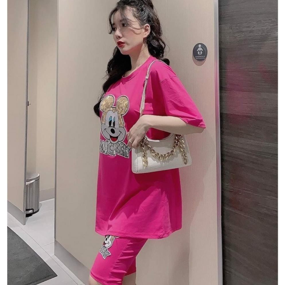 Đồ Bộ Nữ MIC02331 Đồ Bộ Mặc Nhà Chất Cotton 100% Co Dãn Đanh Mịn Quần Ngố Lửng Size 40KG - 80KG | BigBuy360 - bigbuy360.vn