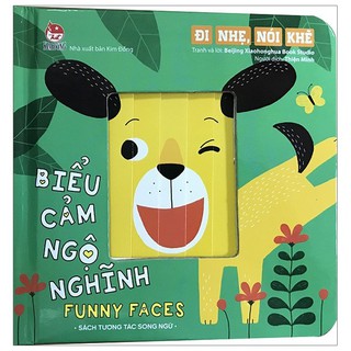 Sách - Sách Tương Tác Song Ngữ - Biểu Cảm Ngộ Nghĩnh - Funny Faces: Đi Nhẹ, Nói Khẽ