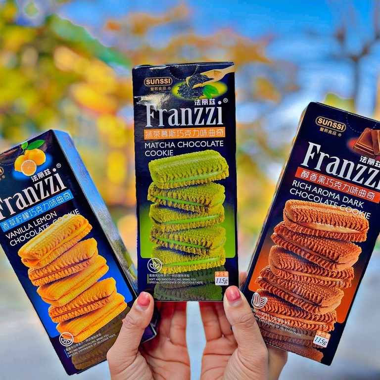 Bánh Quy Franzzi Kem 115G 100G 5 Vị Date mới Siêu HOT