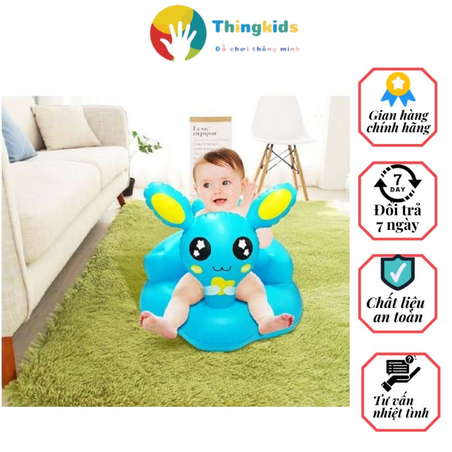 Ghế hơi cho bé tập ngồi an toàn cho bé có thể gấp gọn - Thingkids