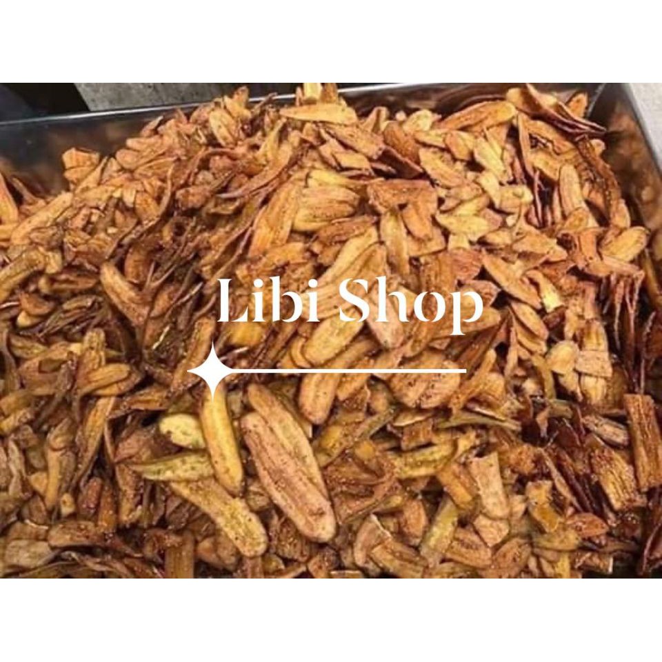 Chuối Sấy Tẩm Đường Mè nguyên miếng lát to bao ăn- 500gr
