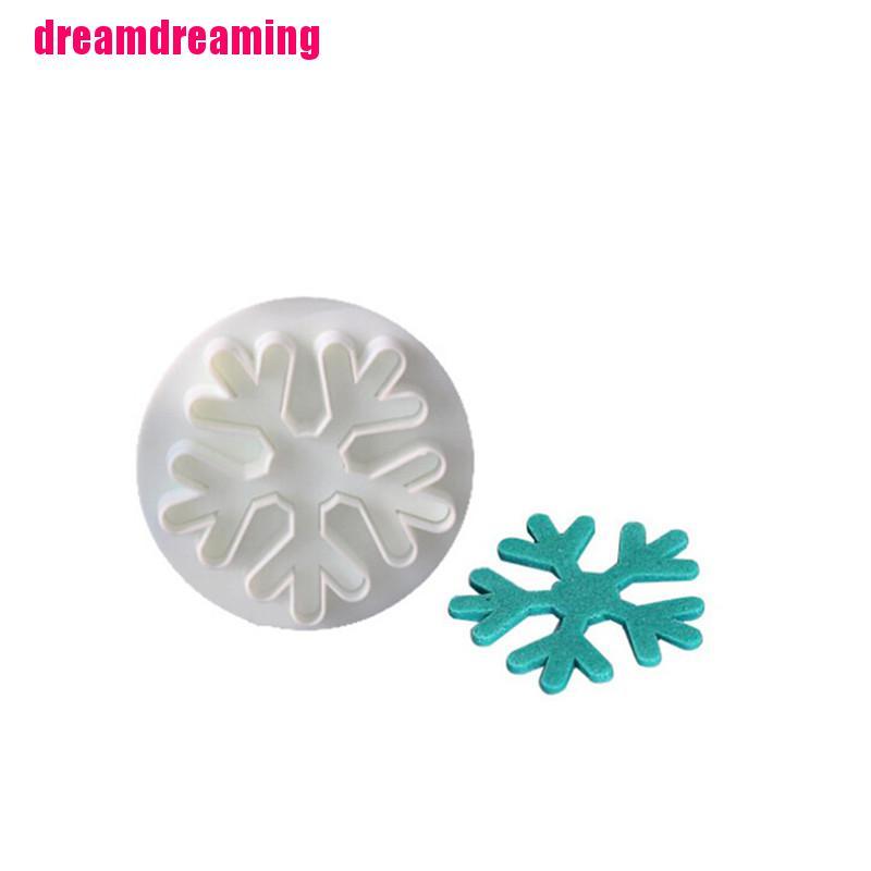 Bộ 3 Dụng Cụ Nhấn Bánh Hình Bông Tuyết Tiện Dụng