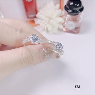Kaka Nhẫn bạc nữ đá cao bạc ta cao cấp 925 - nhẫn nữ
