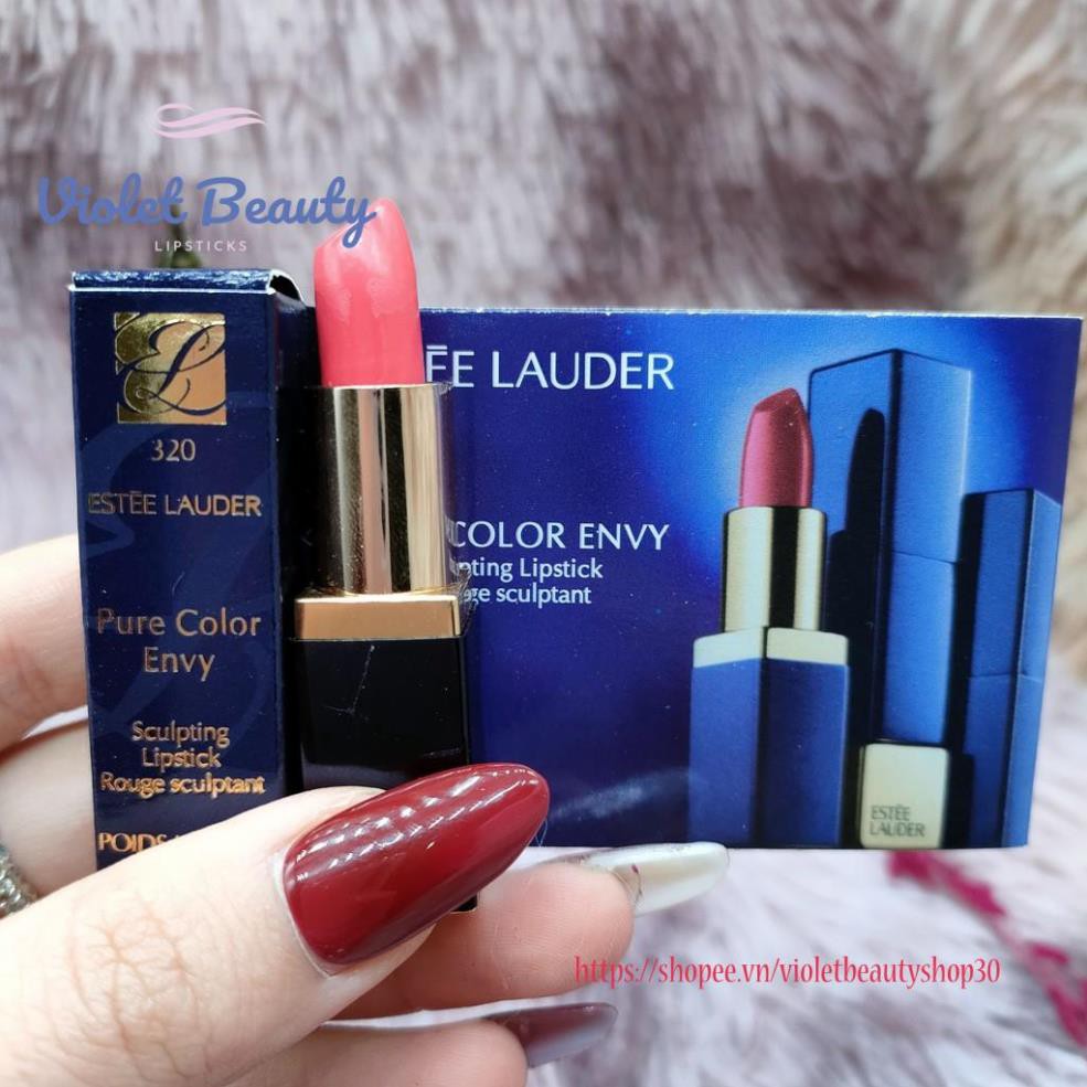 Son lì pha dưỡng Estee Lauder Pure Color Envy Sculpting Lipstick minisize 1.2g căng mọng gợi cảm