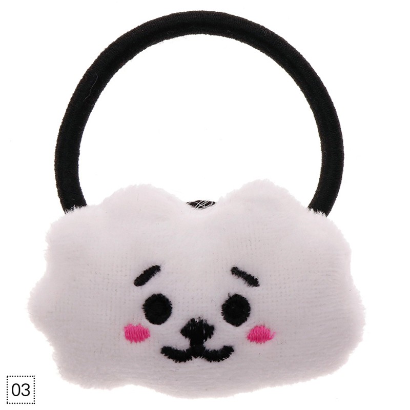 Dây cột tóc kiểu dáng hoạt hình dễ thương cho fan BTS