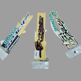 Tem dán xe Spacy 125 HONDA (3 loại màu chữ Xanh, Xám và Tím vàng) cho xe bạn như mới