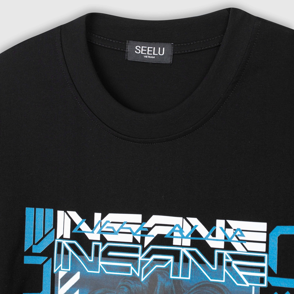 Áo thun nam SEELU Fullbox, vải 100% cotton thoáng mát, thấm hút form regular |  phông xanh sáng