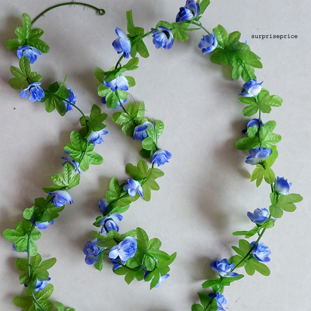 Dây leo hoa hồng nhân tạo bằng nhựa trang trí tiện dụng chất lượng cao