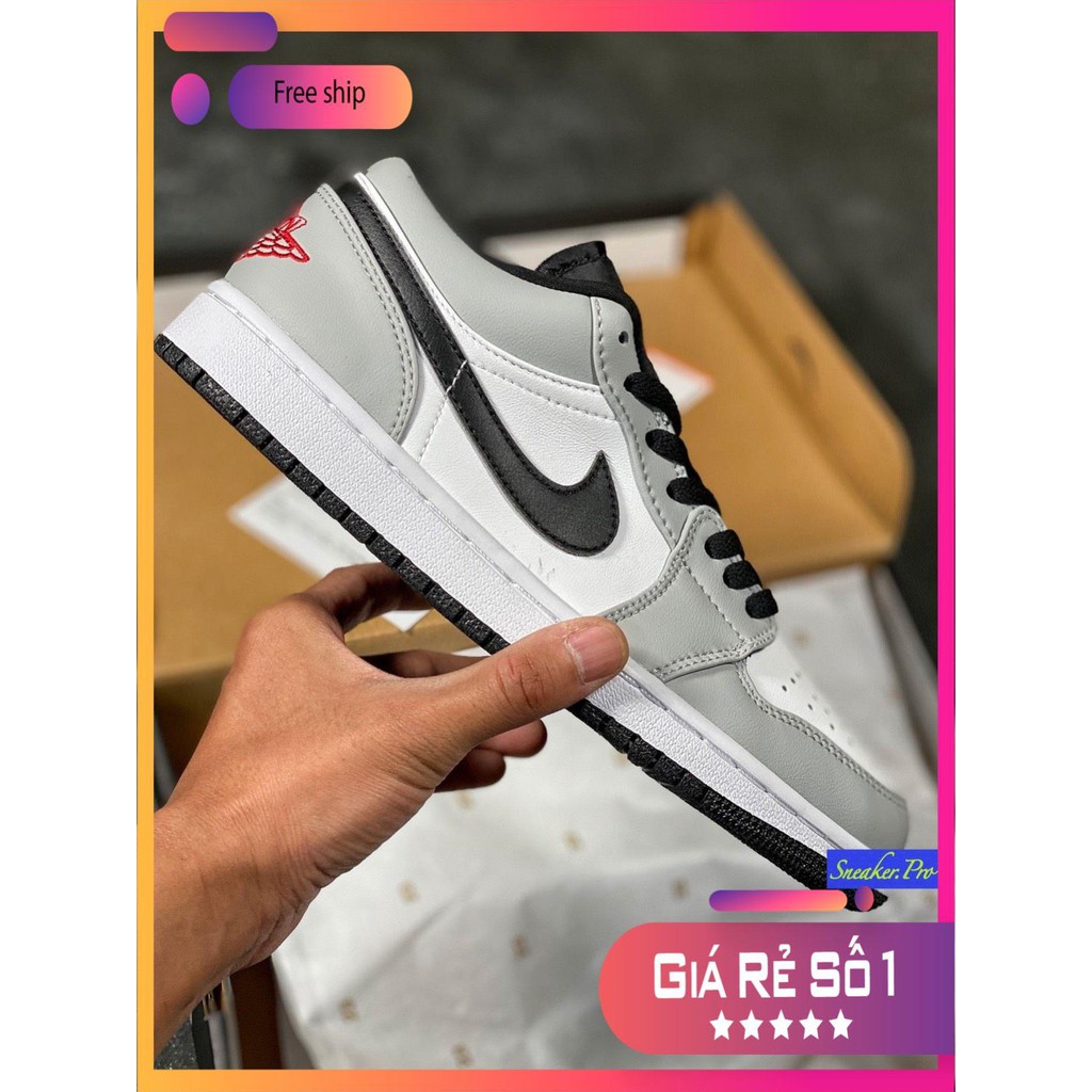 (FULL BOX) Giày thể thao Air Jordan 1 Low Light Smoke Grey siêu đẹp dành cho nam nữ | BigBuy360 - bigbuy360.vn