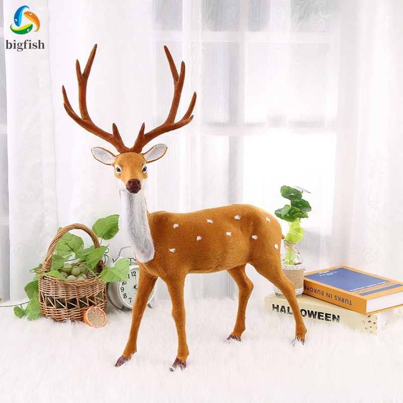 Tuần Lộc Nhồi Bông Trang Trí Giáng Sinh 15 / 20 / 25 / 30 / 35cm