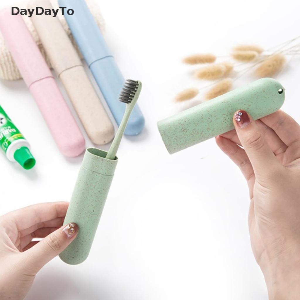 Hộp Đựng Bàn Chải Đánh Răng Bằng Rơm Lúa Mì Tiện Dụng Mang Theo Du Lịch