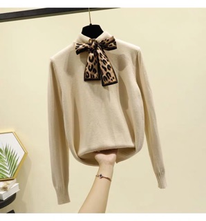 Bán sỉ Áo len dây nơ báo