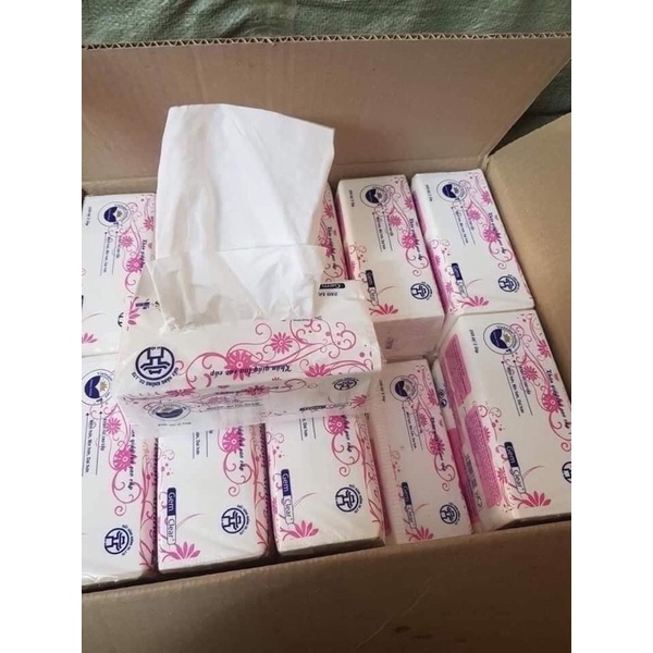 Khăn giấy rút lụa 300 tờ siêu mịn