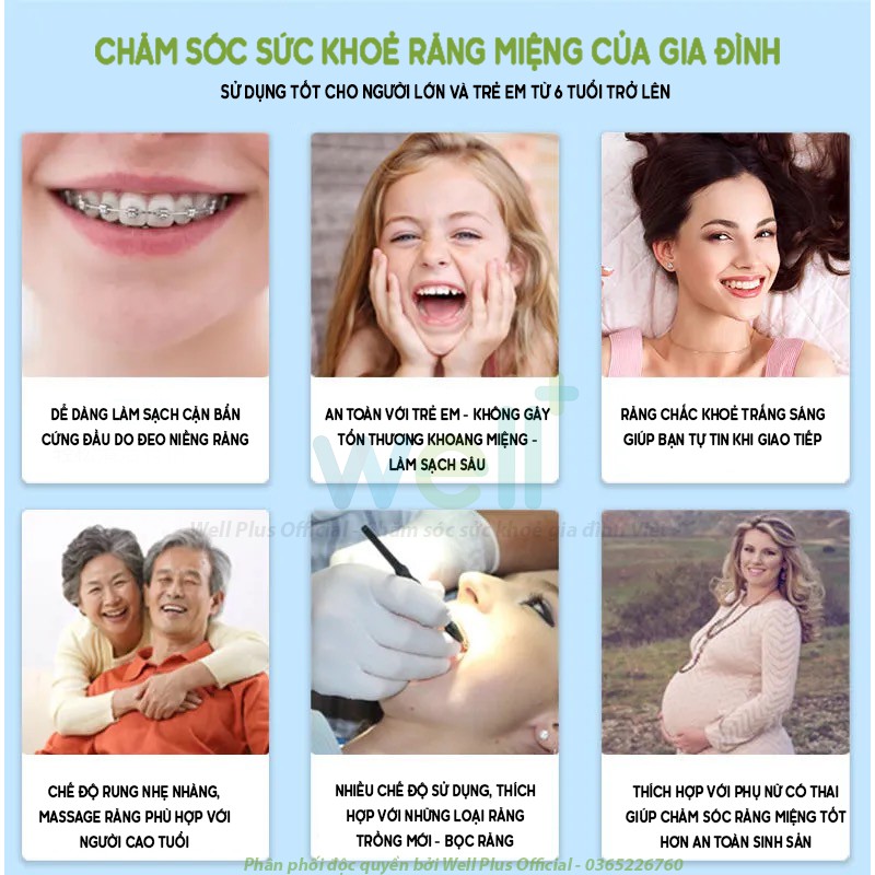 Máy Lấy Cao Răng Cầm Tay Mini Đa Năng Kết Hợp Bàn Chải Điện 5 Chế Độ Làm Sạch Thông Minh