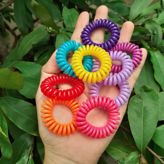 (Sale lỗi màu) Combo 35 Dây cột tóc Lò xo loại trung 2.5-3cm
