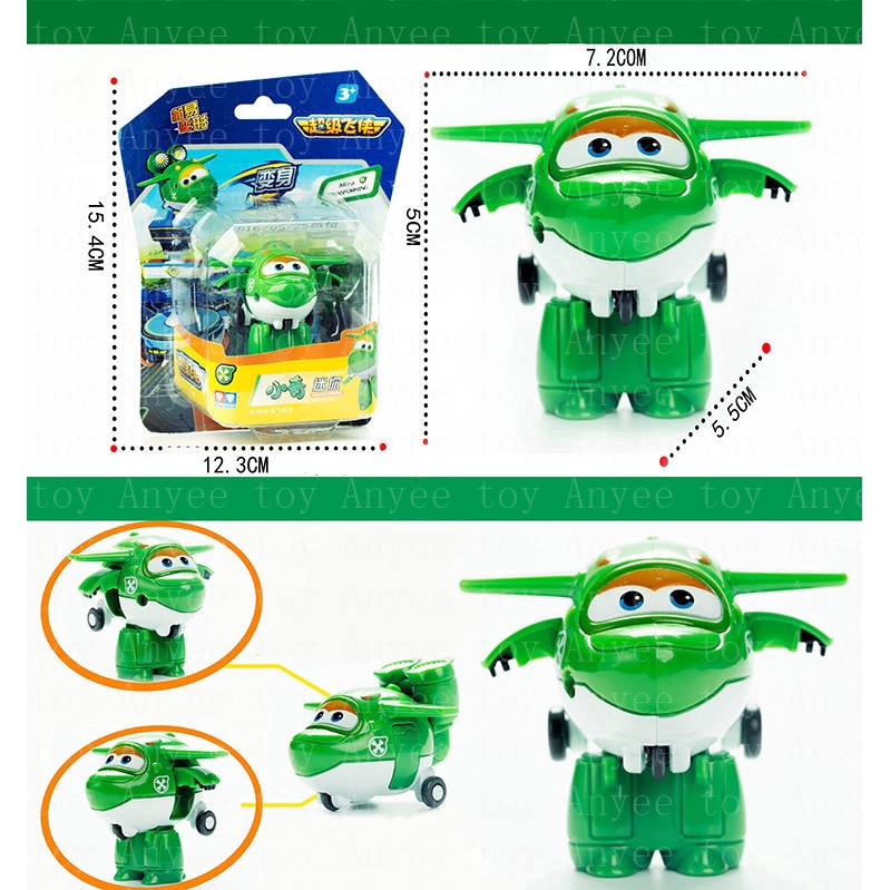 Genuine 12 Styles Super Wings Action Figure Toys Mini Airplane Robot Transformation Anime Toys