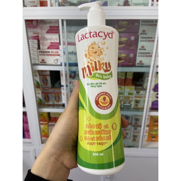 Sữa tắm Lactacyd milky 500ml